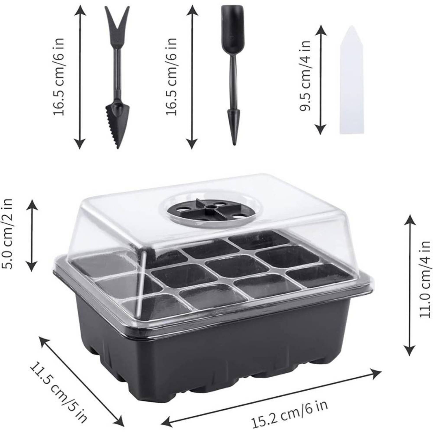 Seed Starter Trays with Humidity Domes, Pack of 5: image 3