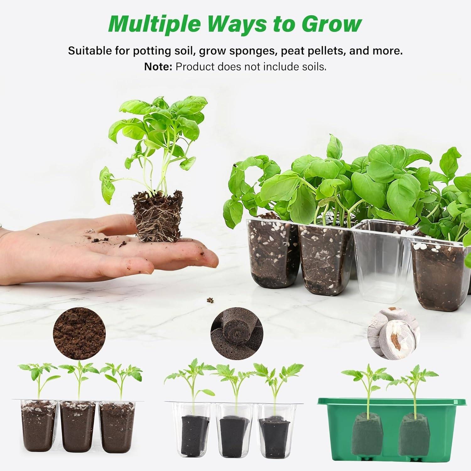 Seed Starter Trays with Humidity Domes, Pack of 5: image 7
