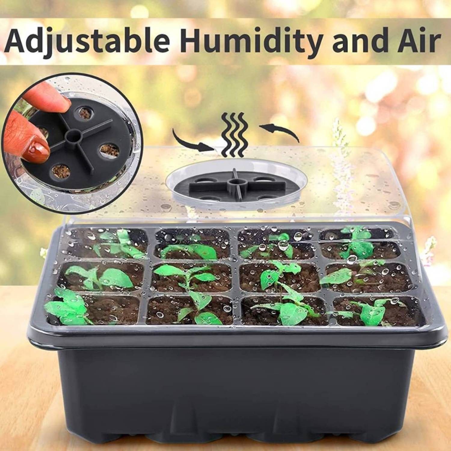 Seed Starter Trays with Humidity Domes, Pack of 5: image 9