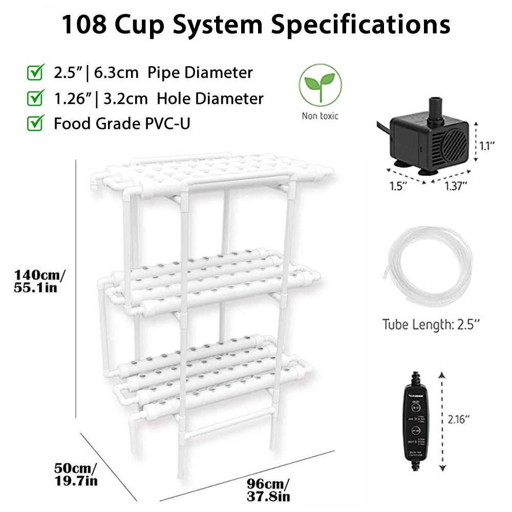 108 Cup NFT Hydroponic System: image 7